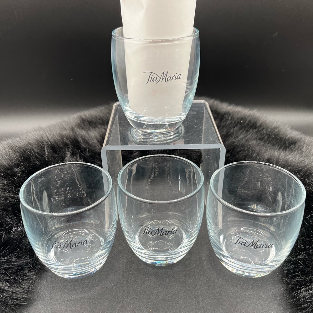 Tia Maria Liqueur Glasses Set of 4 *New